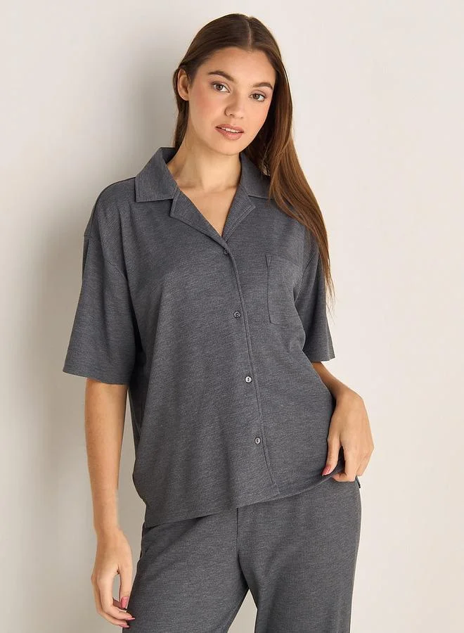 Splash FAV Pyjama Set Button-Down Shirt & Pants